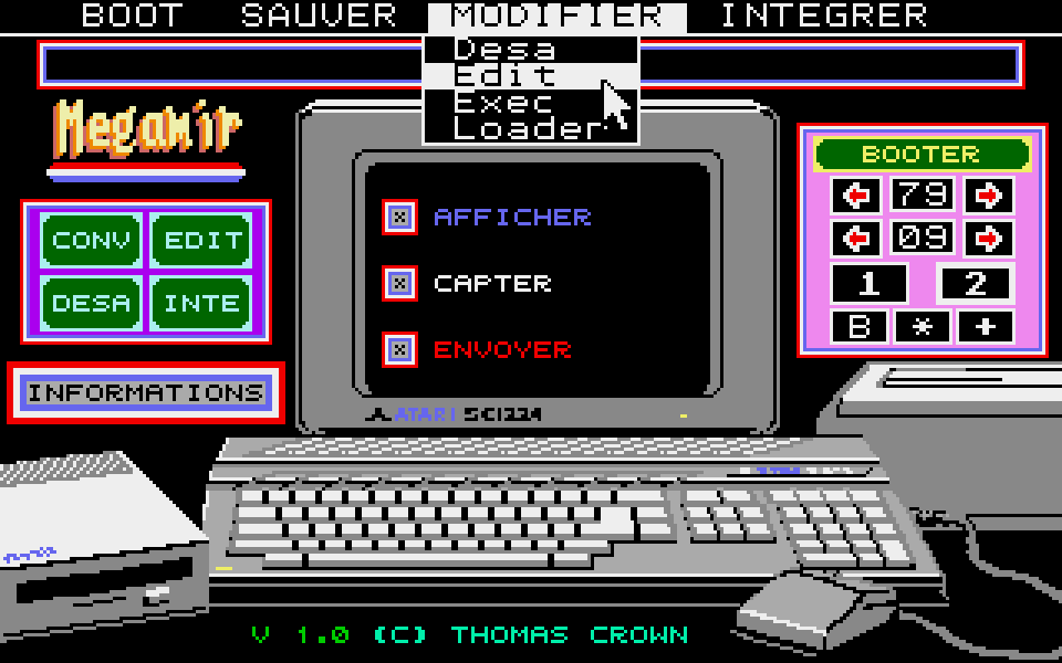 Megamir atari screenshot